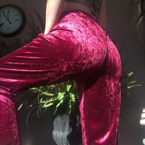 Red Velvet Pants